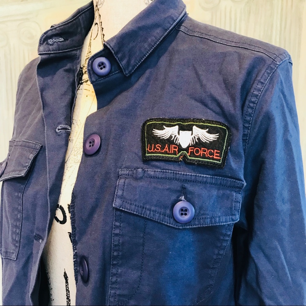 F21 Patched Military US Air Force Shirt